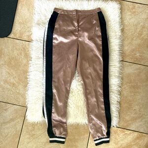 Satin jogging pants